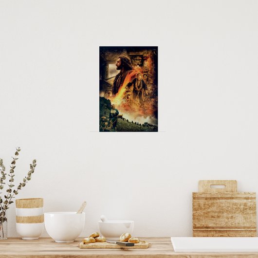 THORIN OAKENSHIELD™ und BILBO BAGGINS™ in Erebor Poster (Küche)