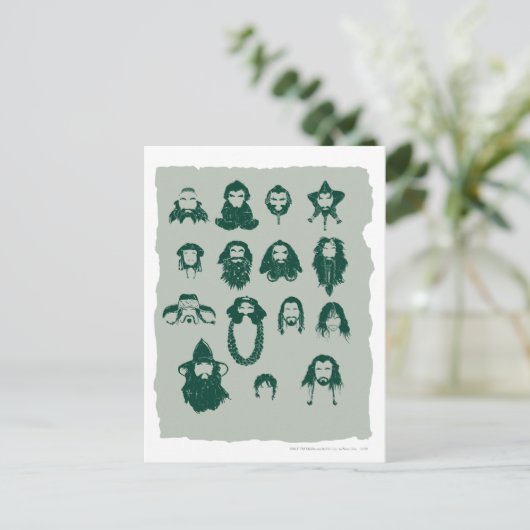 THORIN OAKENSHIELD™ und Company Hair Postkarte (Stehend Vorderseite)