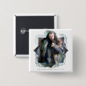 THORIN OAKENSHIELD™-Zeichen, grafisch Button (Vorne & Hinten)