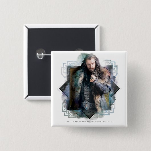 THORIN OAKENSHIELD™-Zeichen, grafisch Button (Vorne & Hinten)