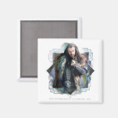 THORIN OAKENSHIELD™-Zeichen, grafisch Magnet (Vorderseite/Rückseite)