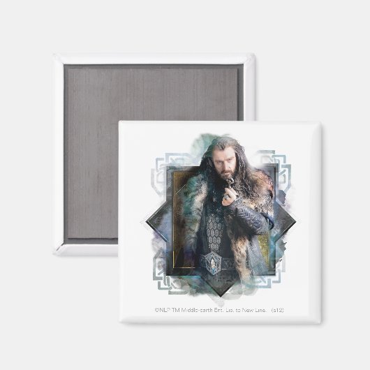 THORIN OAKENSHIELD™-Zeichen, grafisch Magnet (Vorderseite/Rückseite)