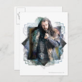 THORIN OAKENSHIELD™-Zeichen, grafisch Postkarte (Vorne/Hinten)