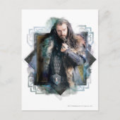 THORIN OAKENSHIELD™-Zeichen, grafisch Postkarte (Vorderseite)