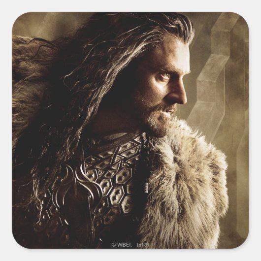 THORIN OAKENSHIELD™ Zeichenposter 1 Quadratischer Aufkleber (Vorderseite)
