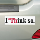 Thorium - ich denke so - Autoaufkleber (Auf Auto)