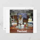 Thorium Thor God of Thunder Knowledge Dog Postkarte (Vorne/Hinten)