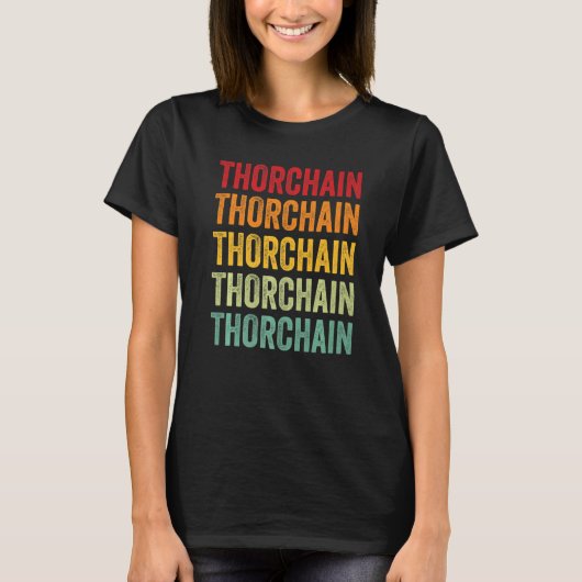 Thorkette Crypto Rainbow Text T-Shirt (Vorderseite)