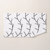 Thorn Black and White Thorn Badhandtuch Set (Handtuch)