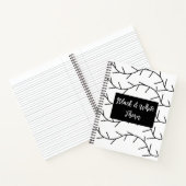 Thorn Black and White Thorn Notizblock (Innenseite)