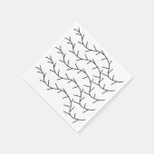Thorn Black and White Thorn Serviette (Ecke)