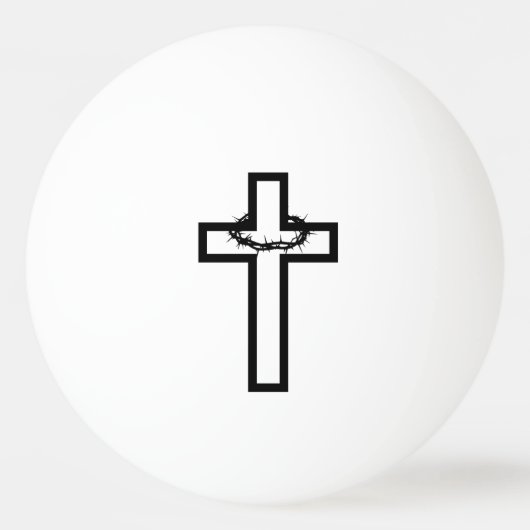 Thorn Cross Ping Pong Ball Tischtennisball (Vorderseite)