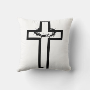 Thorn Cross Throw Kissen