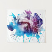 Thorn Crown Jesus Christus Abstrakte Kunst Wandteppich (Vorderseite (Horizontal))