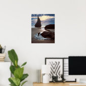 Thorn-Shaped seastack | Face Rock Wayside, OR Poster (Heimbüro)