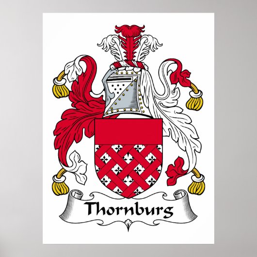 Thornburg-Familienwappen Poster (Vorne)