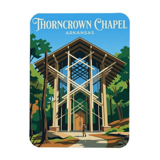 Thorncrown-Kapelle USA Magnet (Vertikal)