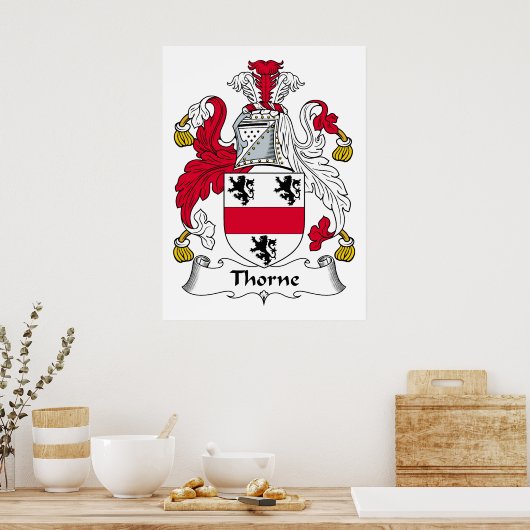 Thorne Familienwappen Poster (Küche)