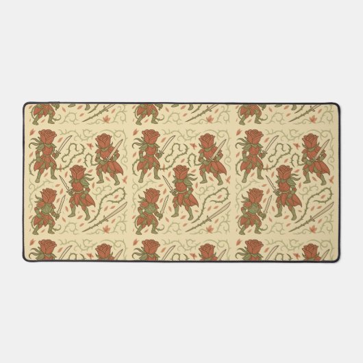 Thorned Sword Rose Art Schreibtischunterlage (Vorderseite)