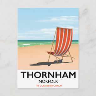 Thornham Norfolk Küstenreiseplakat Postkarte