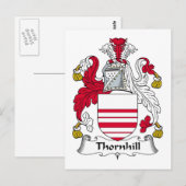 Thornhill Familienwappen Postkarte (Vorne/Hinten)