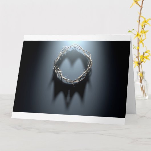 Thornkrone mit königlichem Schatten Karte (Gelbe Blume)