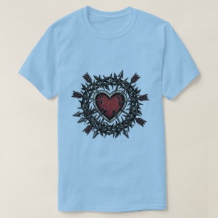 Thorns & Arrows   Vintage-Tattoo-Flash-Heart-T-Shi T-Shirt