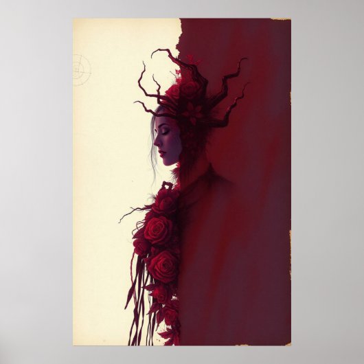 Thorns & Grace: Crimson Bloom Poster (Vorne)