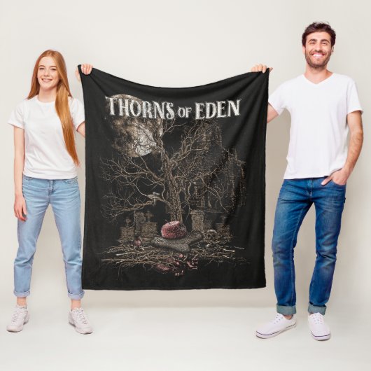 Thorns of Eden - Gothic Streetwear Design Fleecedecke (Beispiel)