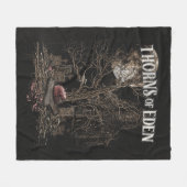 Thorns of Eden - Gothic Streetwear Design Fleecedecke (Vorderseite (Horizontal))
