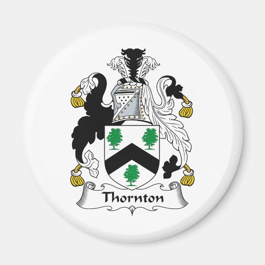 Thornton Familienwappen Magnet (Vorne)