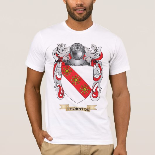 Thornton Familienwappen (Wappen) T-Shirt (Vorderseite)