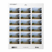 Thornton Gap View im Frühjahr Adressaufkleber (Vorne)