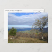 Thornton Gap View im Frühjahr Postkarte (Vorne/Hinten)