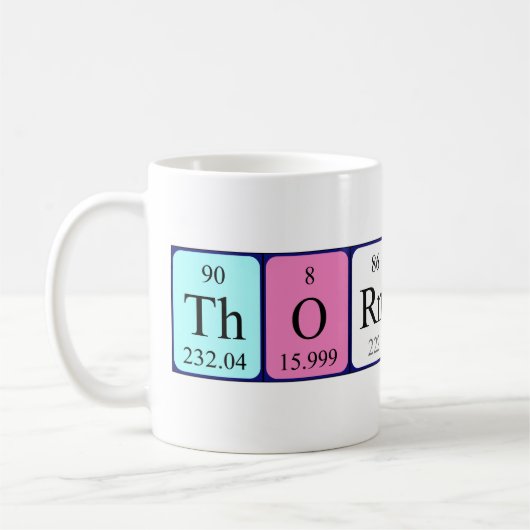 Thornton Periodenname Tasse (Links)
