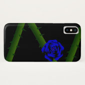 Thorny Blue Rose Case-Mate iPhone Hülle (Rückseite (Horizontal))