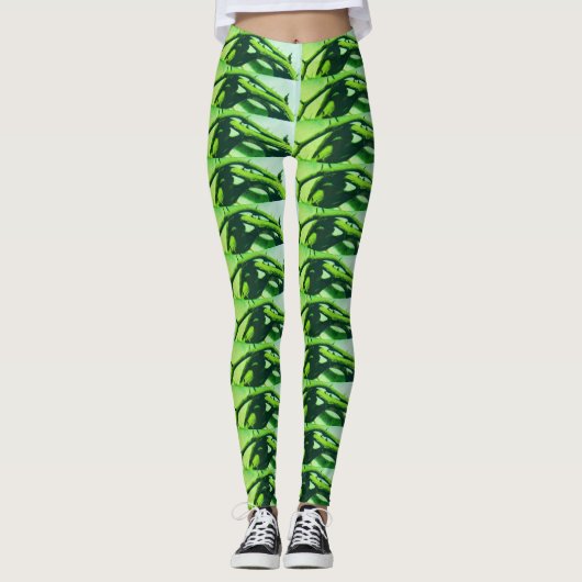 THORNY GREEN Leggings (Vorderseite)