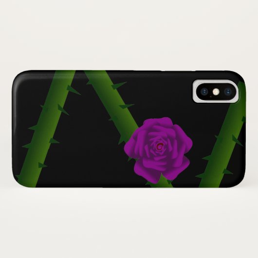 Thorny Lila Rose Case-Mate iPhone Hülle (Rückseite (Horizontal))
