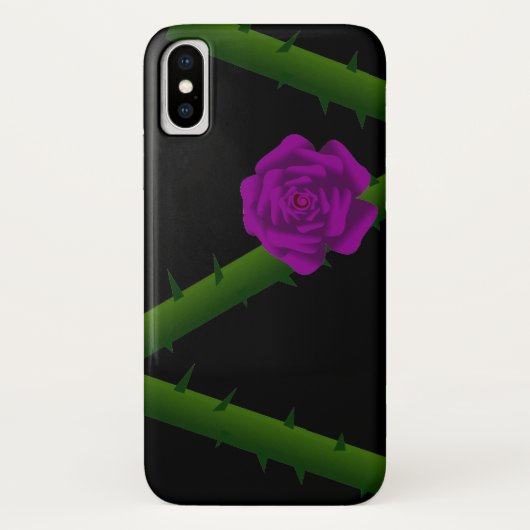 Thorny Lila Rose Case-Mate iPhone Hülle (Rückseite)