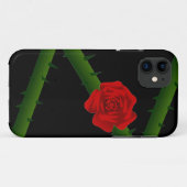 Thorny Rote Rose Case-Mate iPhone Hülle (Rückseite (Horizontal))