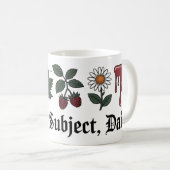 Thorny Subject Vater Tasse | Funny Gothic Botanica (VorderseiteRechts)