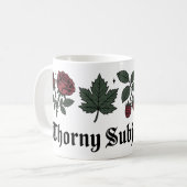 Thorny Subject Vater Tasse | Funny Gothic Botanica (Vorderseite Links)