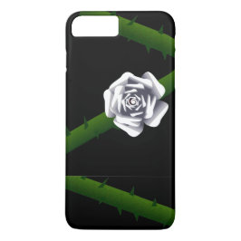 Thorny White Rose Case-Mate iPhone Hülle