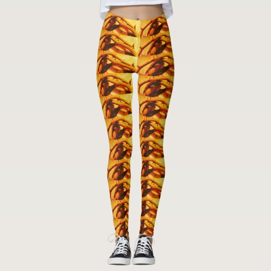THORNY YELLOW ORANGE Leggings (Vorderseite)