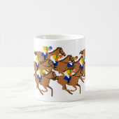 Thoroughbred and horse racing jockey kaffeetasse (Mittel)