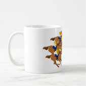 Thoroughbred and horse racing jockey kaffeetasse (Links)