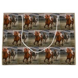 Thoroughbred Champion Racehorse Wins Race Große Geschenktüte