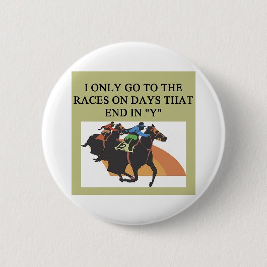 Thoroughbred, der Liebhaber läuft Button (Vorderseite)