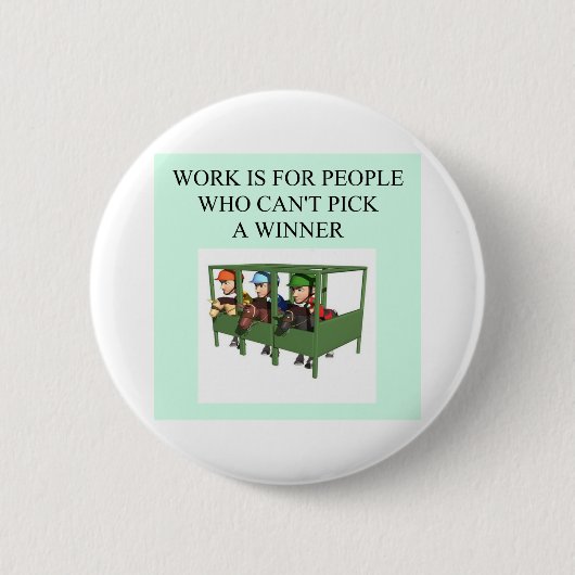 Thoroughbred, der Liebhaber läuft Button (Vorderseite)