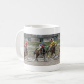 Thoroughbred, der Tasse läuft (Vorderseite Links)